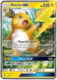 Raichu GX - Shining Legends - Pokemon card