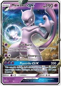 Mewtwo GX - Shining Legends - Pokemon card