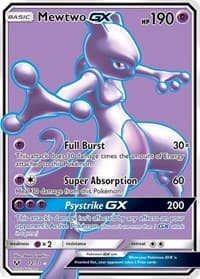 Mewtwo GX (Full Art) - Shining Legends - Pokemon card