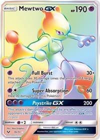 Mewtwo GX (Secret) - Shining Legends - Pokemon card