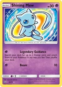 Shining Mew - Shining Legends - Pokemon card