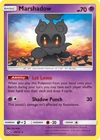 Marshadow - Shining Legends - Pokemon card