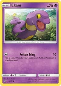 Ekans - Shining Legends - Pokemon card