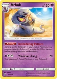 Arbok - Shining Legends - Pokemon card