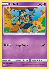Golett - Shining Legends - Pokemon card