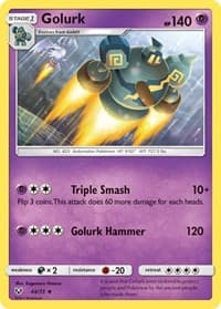 Golurk - Shining Legends - Pokemon card
