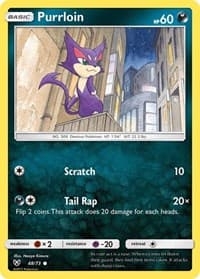 Purrloin - Shining Legends - Pokemon card