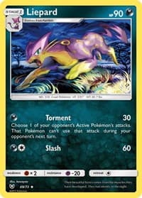 Liepard - Shining Legends - Pokemon card