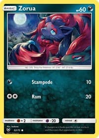 Zorua - Shining Legends - Pokemon card