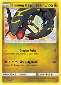 Shining Rayquaza - Shining Legends - Pokemon card