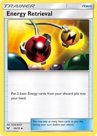 Energy Retrieval - Shining Legends - Pokemon card