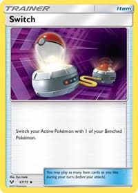 Switch - Shining Legends - Pokemon card