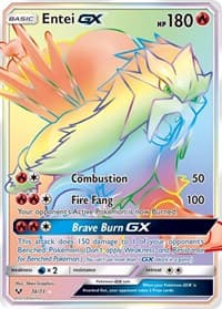 Entei GX (Secret) - Shining Legends - Pokemon card