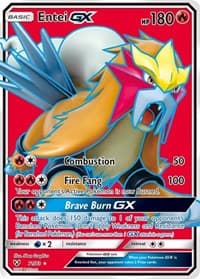 Entei GX (Full Art) - Shining Legends - Pokemon card