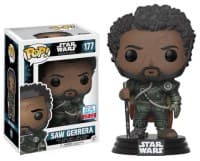 Star Wars: Rogue One: Saw Gerrera (Bobble-Head) (Limited Edition) (NYCC 2017 Exclusive) - Pop! Vinyl - Funko card