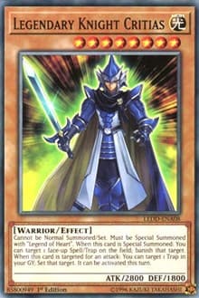 Legendary Knight Critias - Legendary Dragon Decks - YuGiOh card