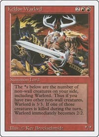 Keldon Warlord - Revised Edition - Magic: The Gathering card