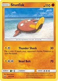 Stunfisk - Shining Legends - Pokemon card