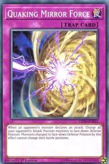 Quaking Mirror Force - Legendary Dragon Decks - YuGiOh card