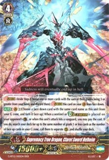 Supremacy True Dragon, Claret Sword Helheim - G-BT12: Dragon King's Awakening - Cardfight Vanguard card