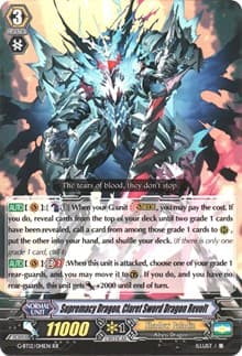 Supremacy Dragon, Claret Sword Dragon Revolt - G-BT12: Dragon King's Awakening - Cardfight Vanguard card