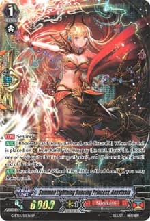 Summon Lightning Dancing Princess, Anastasia (SP) - G-BT12: Dragon King's Awakening - Cardfight Vanguard card