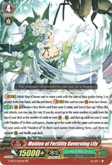 Maiden of Fertility Governing Lily - G-BT12: Dragon King's Awakening - Cardfight Vanguard card