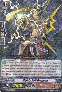 Mighty Bolt Dragoon - G-BT12: Dragon King's Awakening - Cardfight Vanguard card