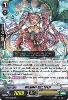 Weather Girl, Lassi - G-BT12: Dragon King's Awakening - Cardfight Vanguard card