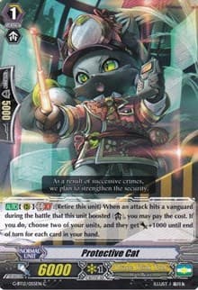 Protective Cat - G-BT12: Dragon King's Awakening - Cardfight Vanguard card