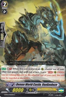 Demon World Castle, VanGenbeze - G-BT12: Dragon King's Awakening - Cardfight Vanguard card