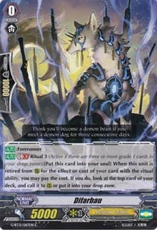 Difarbau - G-BT12: Dragon King's Awakening - Cardfight Vanguard card