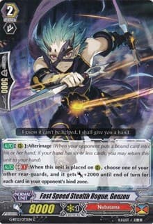 Fast Speed Stealth Rogue, Genzou - G-BT12: Dragon King's Awakening - Cardfight Vanguard card