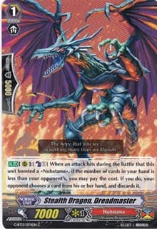 Stealth Dragon, Dreadmaster - G-BT12: Dragon King's Awakening - Cardfight Vanguard card