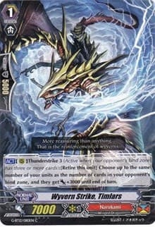Wyvern Strike, Timlars - G-BT12: Dragon King's Awakening - Cardfight Vanguard card
