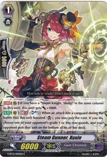 Steam Gunner, Xuxin - G-BT12: Dragon King's Awakening - Cardfight Vanguard card