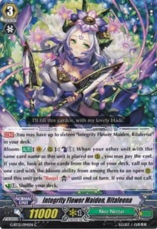 Integrity Flower Maiden, Ritaleena - G-BT12: Dragon King's Awakening - Cardfight Vanguard card