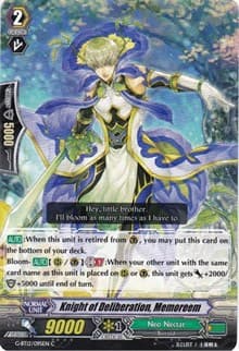 Knight of Deliberation, Memoreem - G-BT12: Dragon King's Awakening - Cardfight Vanguard card