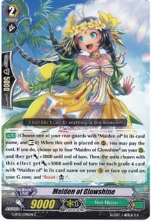 Maiden of Glowshine - G-BT12: Dragon King's Awakening - Cardfight Vanguard card