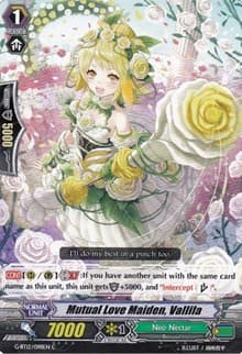 Mutual Love Maiden, Vallila - G-BT12: Dragon King's Awakening - Cardfight Vanguard card