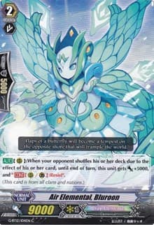 Air Elemental, Bluroon - G-BT12: Dragon King's Awakening - Cardfight Vanguard card