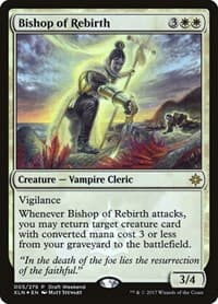 Bishop of Rebirth (Draft Weekend) - Launch Party & Release Event Promos - Magic: The Gathering card