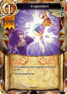Evaporation - The Magic Battle Begins - The Caster Chronicles card