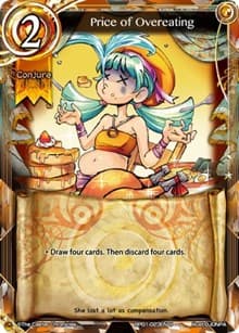 Price of Overeating - The Magic Battle Begins - The Caster Chronicles card