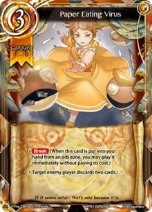 Paper Eating Virus - The Magic Battle Begins - The Caster Chronicles card