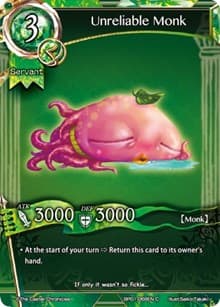 Unreliable Monk - The Magic Battle Begins - The Caster Chronicles card