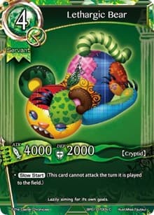 Lethargic Bear - The Magic Battle Begins - The Caster Chronicles card