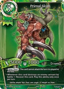 Primal Sloth - The Magic Battle Begins - The Caster Chronicles card