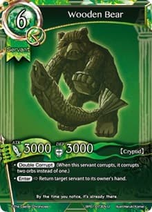 Wooden Bear - The Magic Battle Begins - The Caster Chronicles card