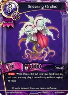 Sneering Orchid - The Magic Battle Begins - The Caster Chronicles card